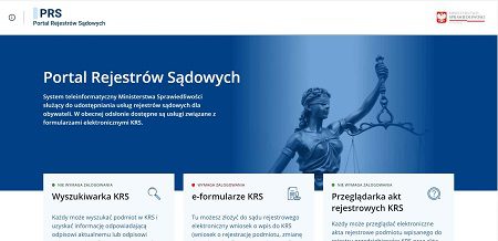 Krajowym Rejestrze Sądowym